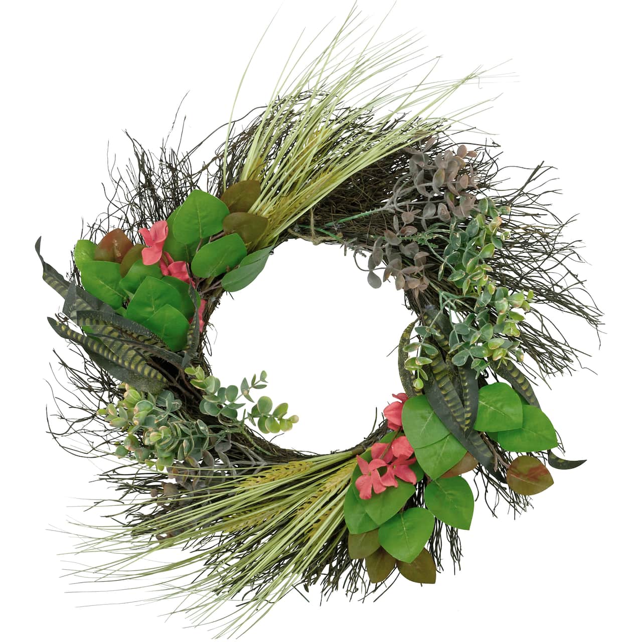 22&#x22; Wheat, Eucalyptus &#x26; Twig Wreath